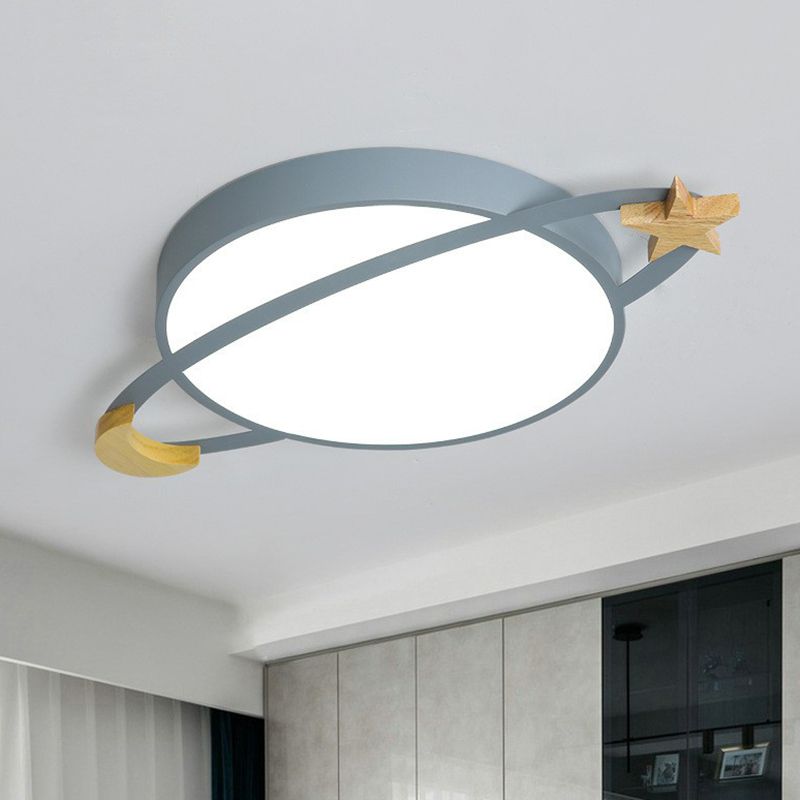 Plafonnier LED moderne Aria Blanc/Vert/Gris Chambre/Salon