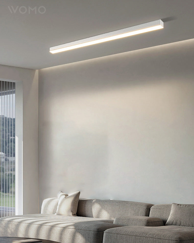 Plafonnier LED linéaire WOMO pour couloir, long et étroit, en métal - WM1003