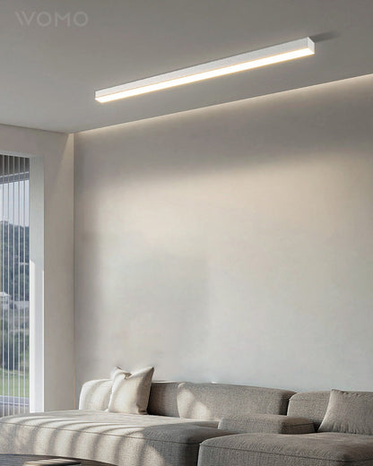 Plafonnier LED linéaire WOMO pour couloir, long et étroit, en métal - WM1003
