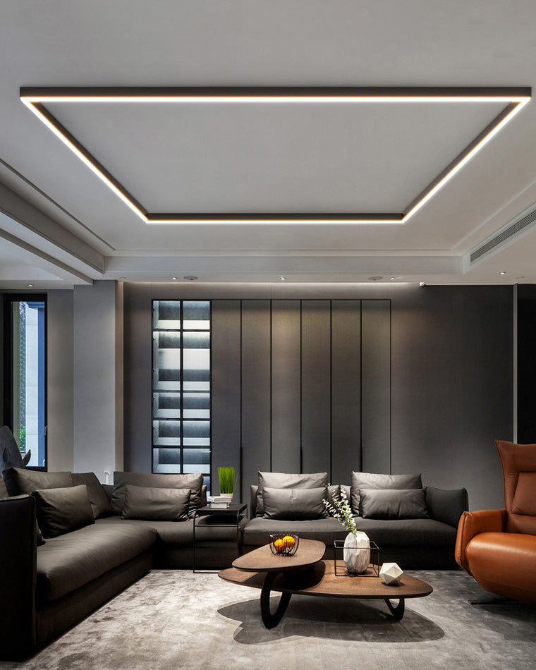 Plafonnier LED linéaire WOMO pour couloir, long et étroit, en métal - WM1003