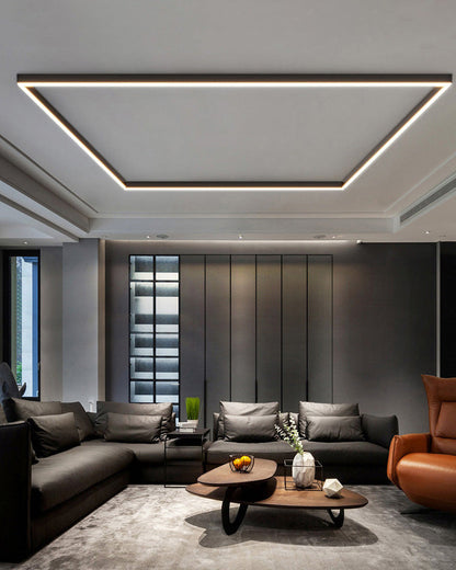 Plafonnier LED linéaire WOMO pour couloir, long et étroit, en métal - WM1003