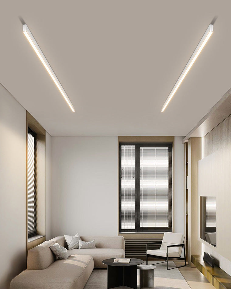 Plafonnier LED linéaire WOMO pour couloir, long et étroit, en métal - WM1003
