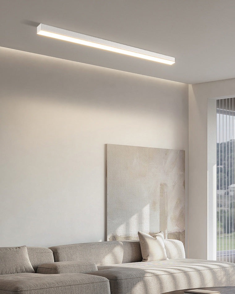 Plafonnier LED linéaire WOMO pour couloir, long et étroit, en métal - WM1003