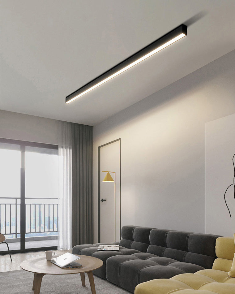 Plafonnier LED linéaire WOMO pour couloir, long et étroit, en métal - WM1003