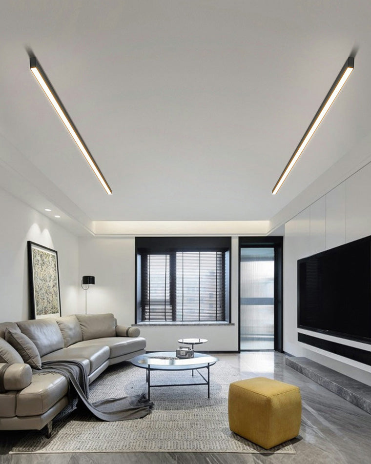 Plafonnier LED linéaire WOMO pour couloir, long et étroit, en métal - WM1003