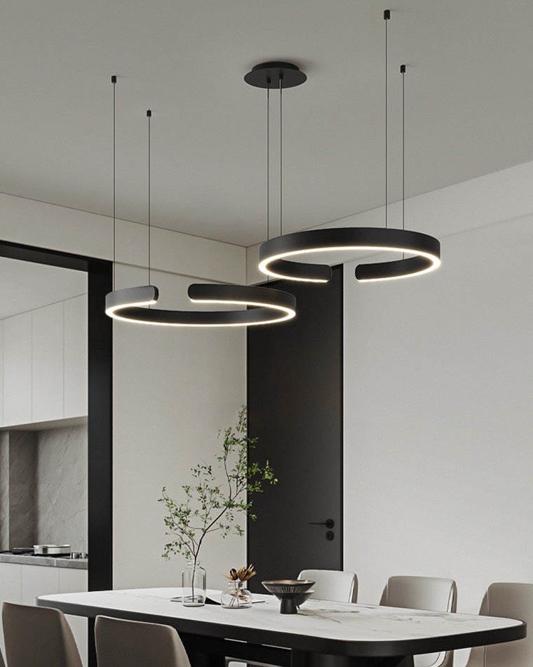 Lustre LED WOMO Noir et Or - WM2009
