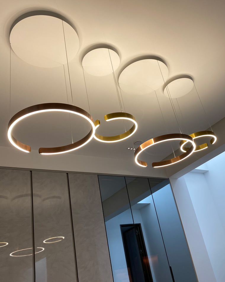 Lustre LED WOMO Noir et Or - WM2009