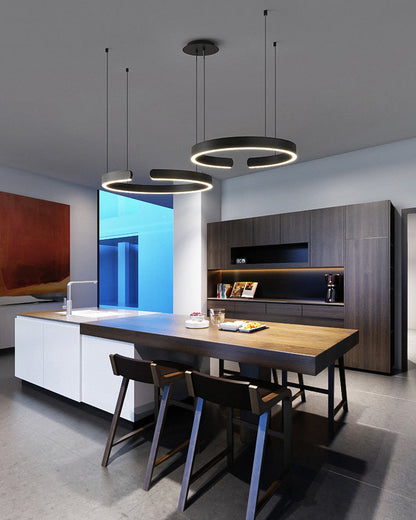 Lustre LED WOMO Noir et Or - WM2009