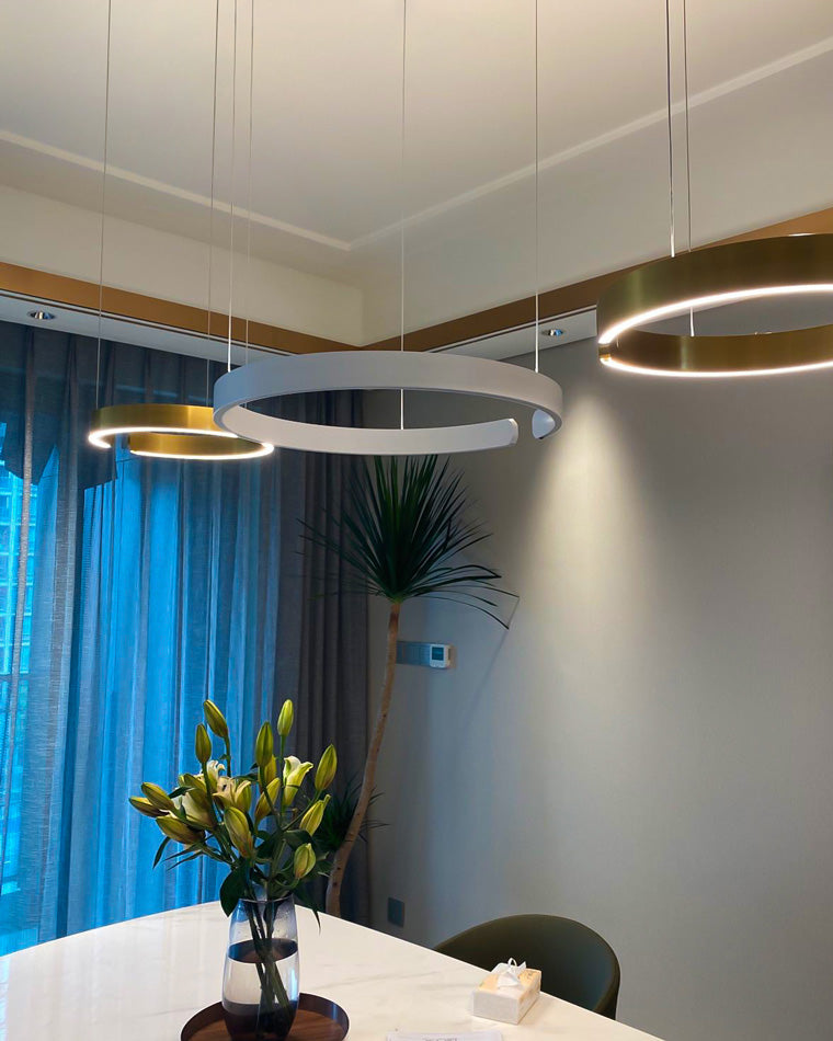 Lustre LED WOMO Noir et Or - WM2009
