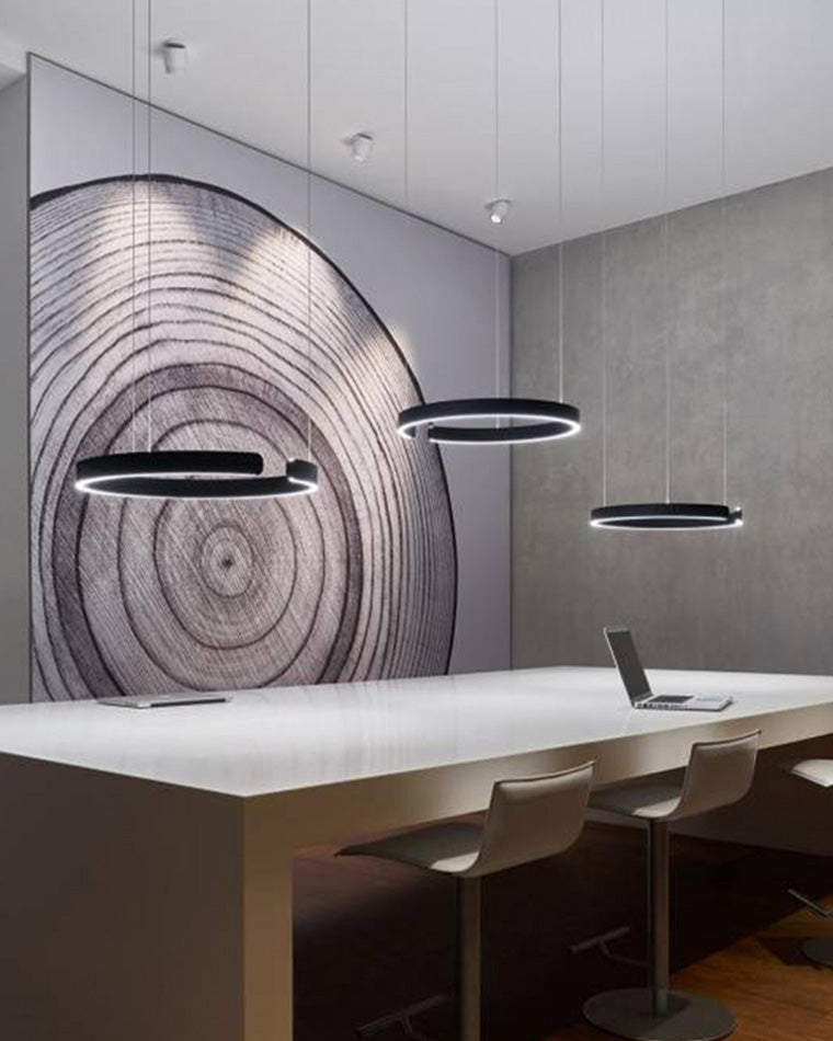 Lustre LED WOMO Noir et Or - WM2009