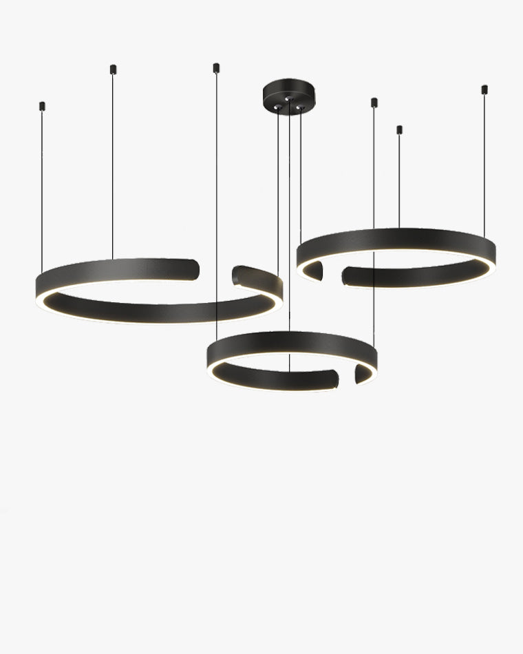 Lustre LED WOMO Noir et Or - WM2009