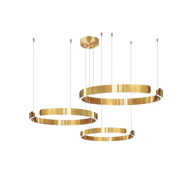 Lustre LED WOMO Noir et Or - WM2009