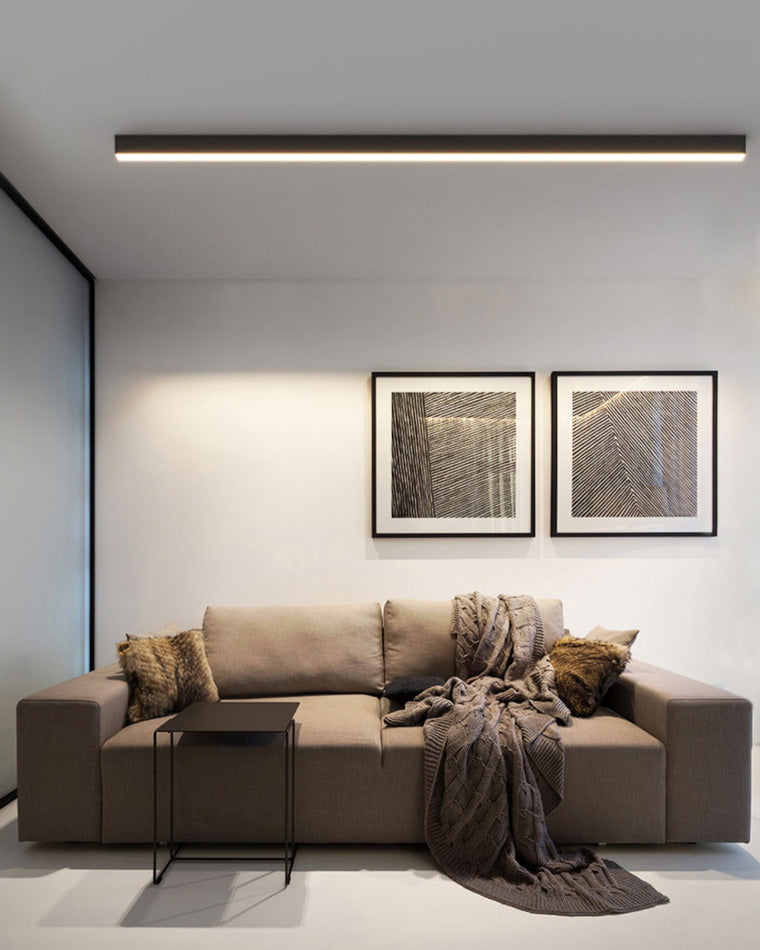 Plafonnier LED linéaire WOMO pour couloir, long et étroit, en métal - WM1003
