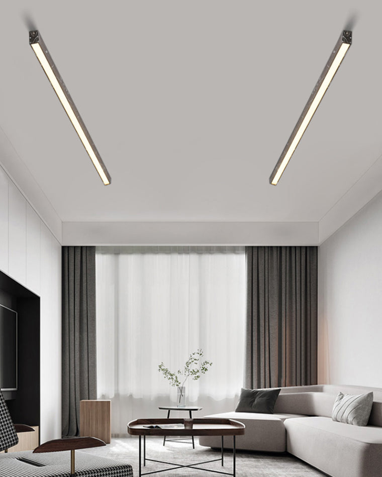 Plafonnier LED linéaire WOMO pour couloir, long et étroit, en métal - WM1003