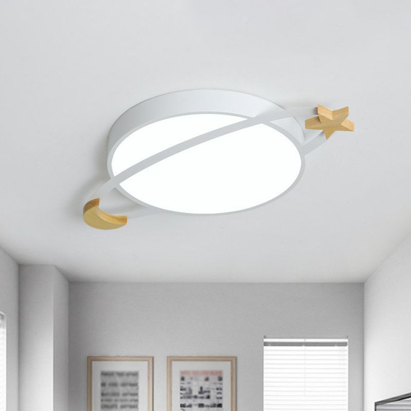 Plafonnier LED moderne Aria Blanc/Vert/Gris Chambre/Salon