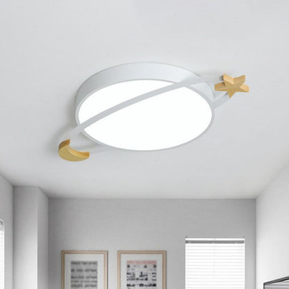 Plafonnier LED moderne Aria Blanc/Vert/Gris Chambre/Salon