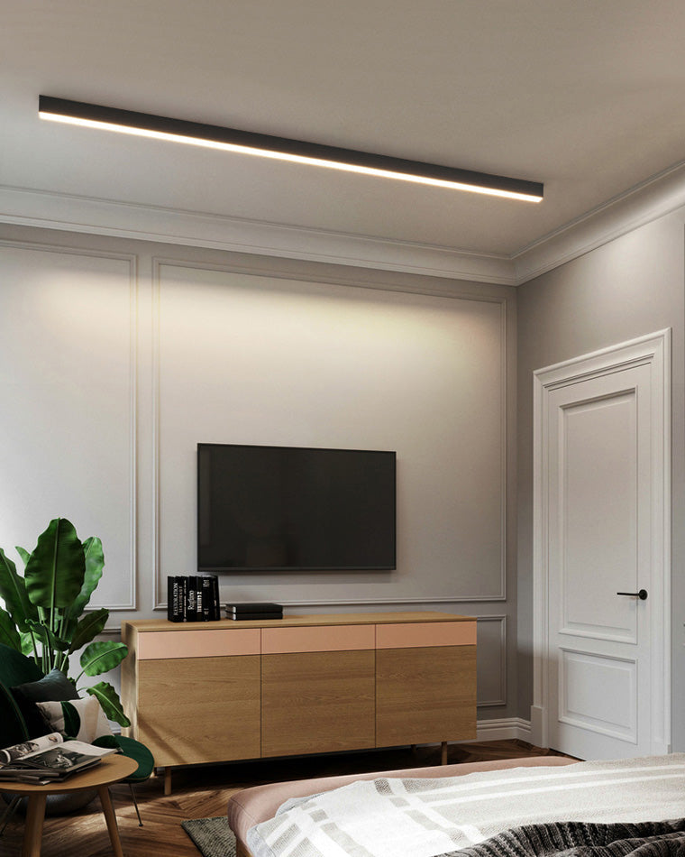 Plafonnier LED linéaire WOMO pour couloir, long et étroit, en métal - WM1003
