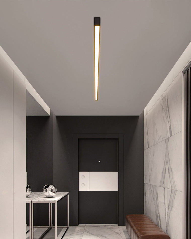 Plafonnier LED linéaire WOMO pour couloir, long et étroit, en métal - WM1003