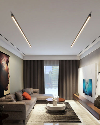 Plafonnier LED linéaire WOMO pour couloir, long et étroit, en métal - WM1003