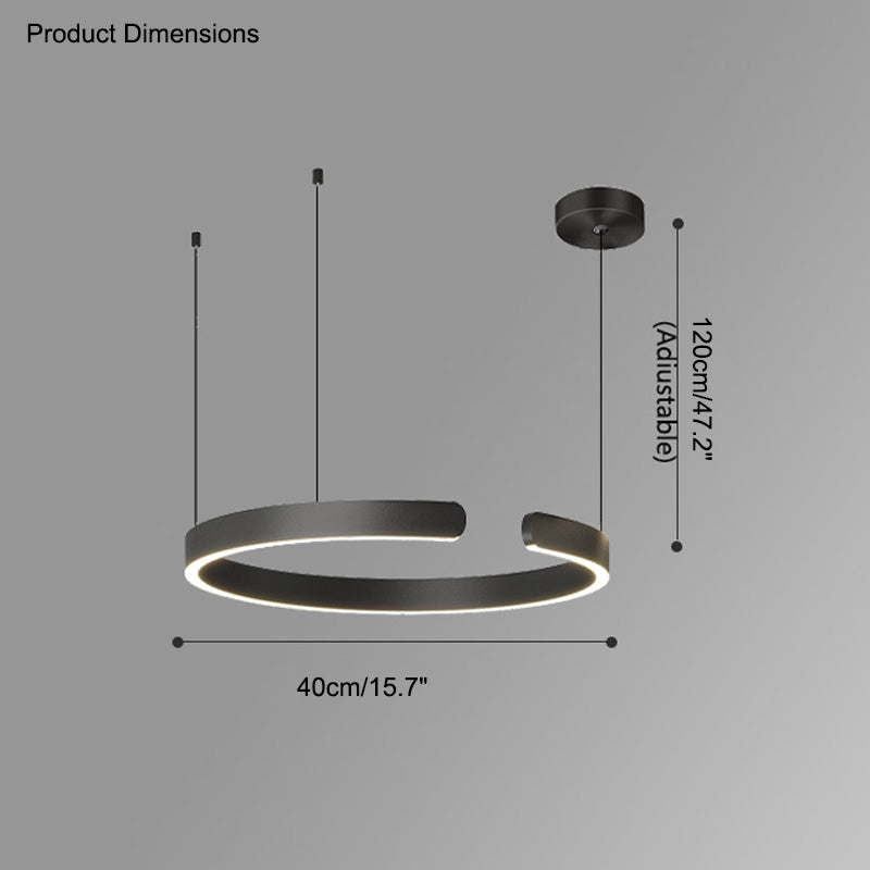 Lustre LED WOMO Noir et Or - WM2009