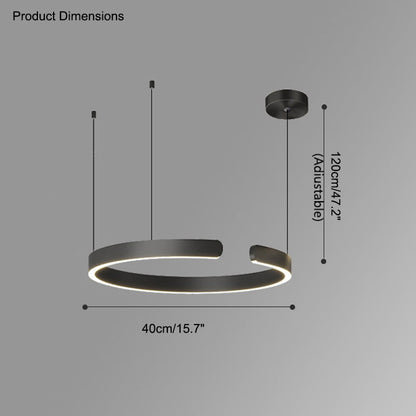Lustre LED WOMO Noir et Or - WM2009