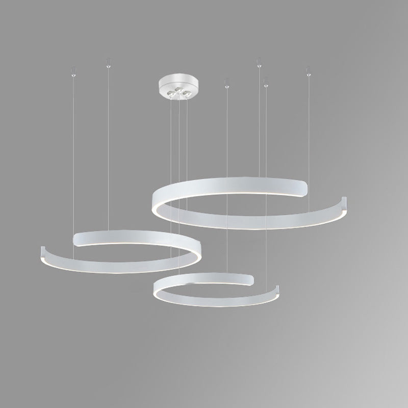 Lustre LED WOMO Noir et Or - WM2009