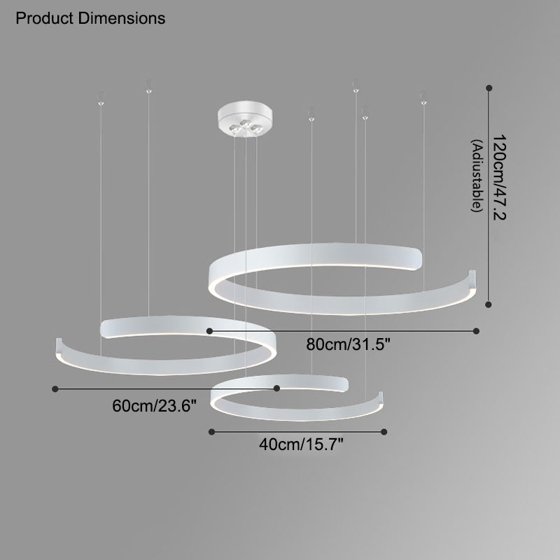 Lustre LED WOMO Noir et Or - WM2009