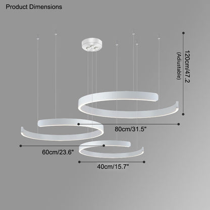 Lustre LED WOMO Noir et Or - WM2009