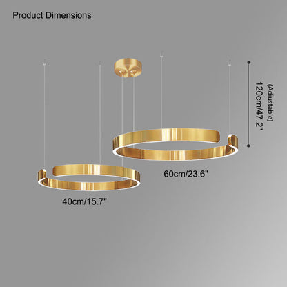 Lustre LED WOMO Noir et Or - WM2009