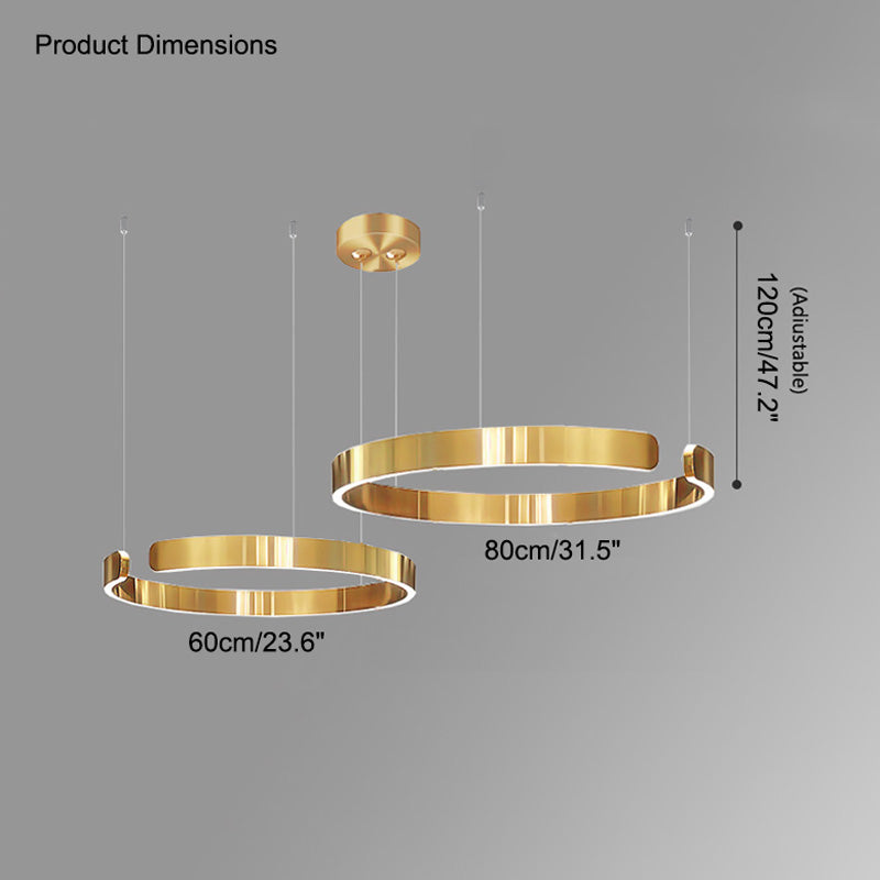 Lustre LED WOMO Noir et Or - WM2009