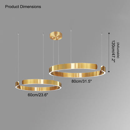 Lustre LED WOMO Noir et Or - WM2009