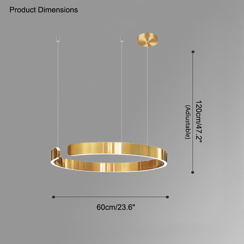 Lustre LED WOMO Noir et Or - WM2009