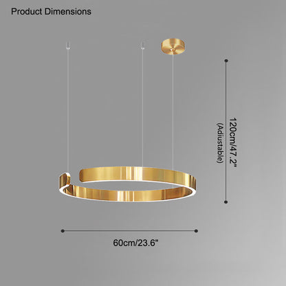 Lustre LED WOMO Noir et Or - WM2009