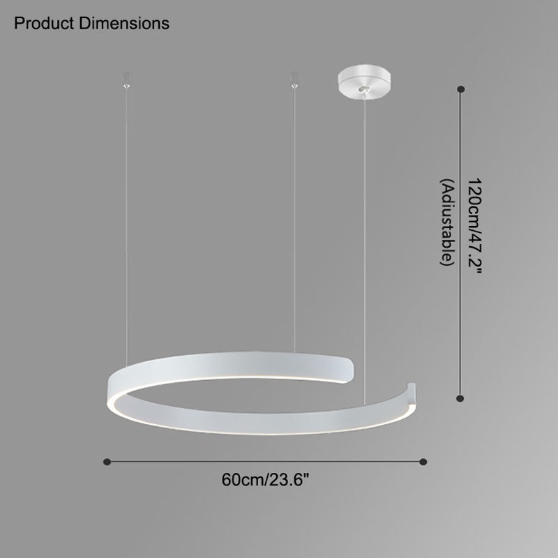 Lustre LED WOMO Noir et Or - WM2009