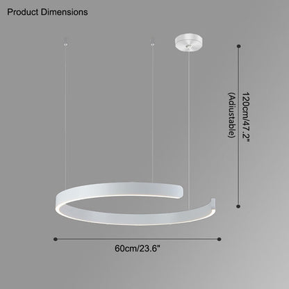 Lustre LED WOMO Noir et Or - WM2009