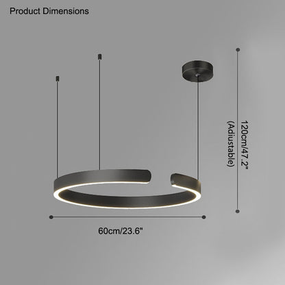 Lustre LED WOMO Noir et Or - WM2009