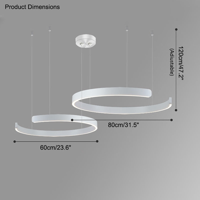 Lustre LED WOMO Noir et Or - WM2009