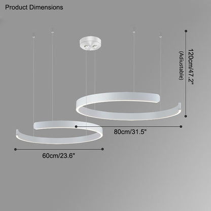 Lustre LED WOMO Noir et Or - WM2009