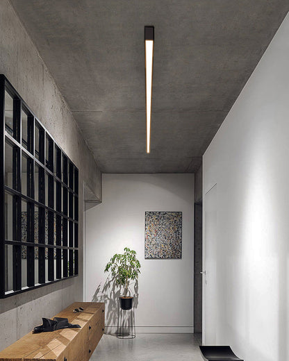 Plafonnier LED linéaire WOMO pour couloir, long et étroit, en métal - WM1003
