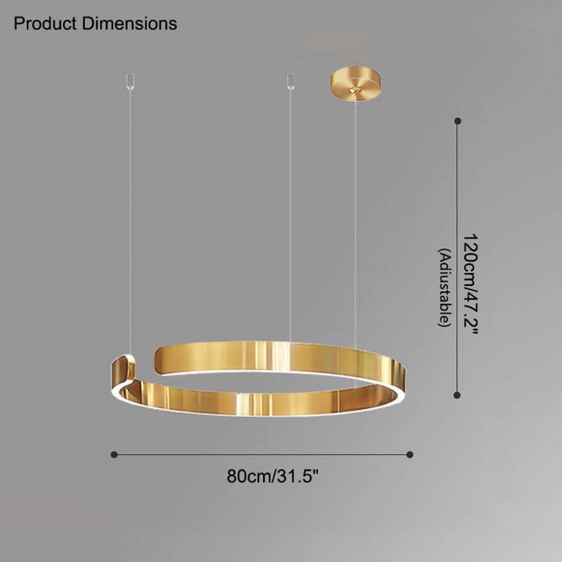 Lustre LED WOMO Noir et Or - WM2009