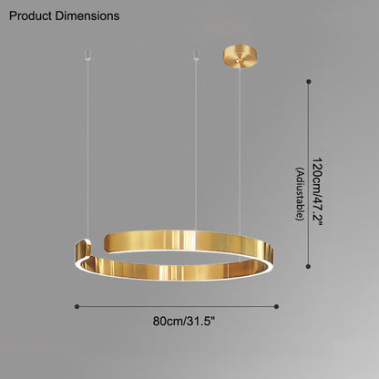 Lustre LED WOMO Noir et Or - WM2009