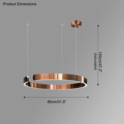 Lustre LED WOMO Noir et Or - WM2009