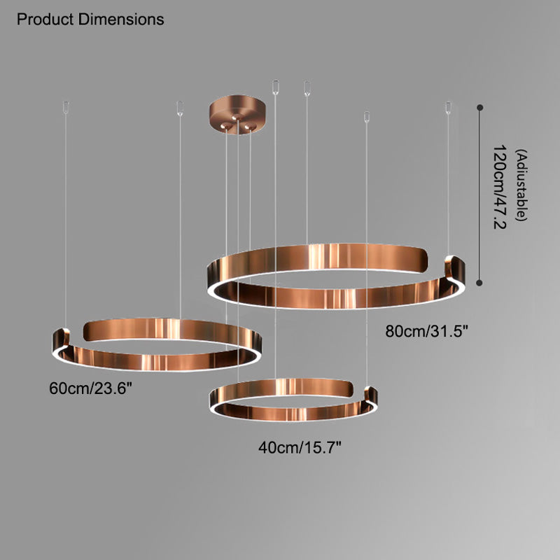 Lustre LED WOMO Noir et Or - WM2009