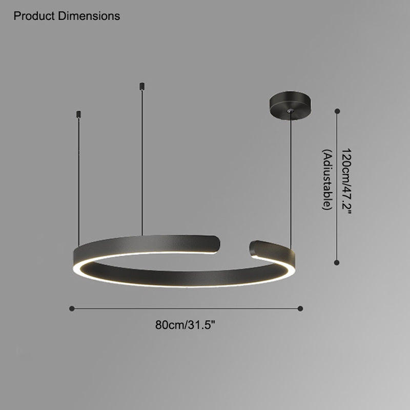 Lustre LED WOMO Noir et Or - WM2009