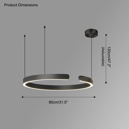 Lustre LED WOMO Noir et Or - WM2009