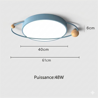 Plafonnier LED moderne Aria Blanc/Vert/Gris Chambre/Salon