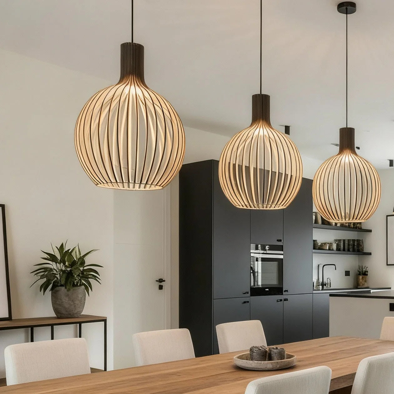 Suspension en bois, Ø35cm Ø45cm Ø55cm | Lignum