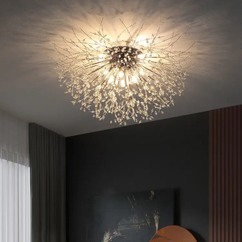Suspension Kristy, Luminaire Moderne en Or pour Salle à Manger et Salon avec LED
