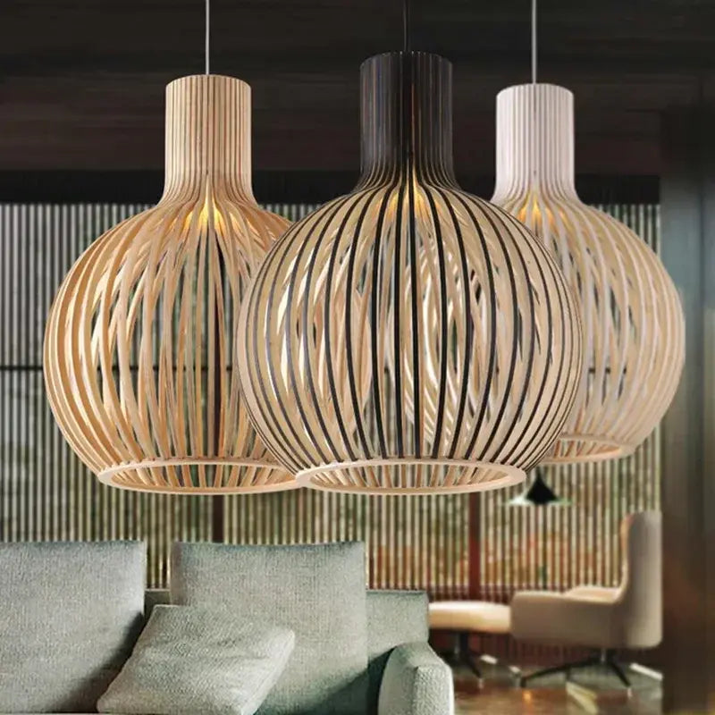 Suspension en bois, Ø35cm Ø45cm Ø55cm | Lignum