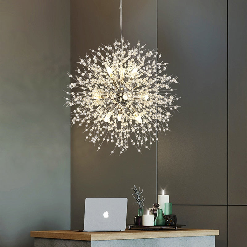 Suspension Kristy, Luminaire Moderne en Or pour Salle à Manger et Salon avec LED